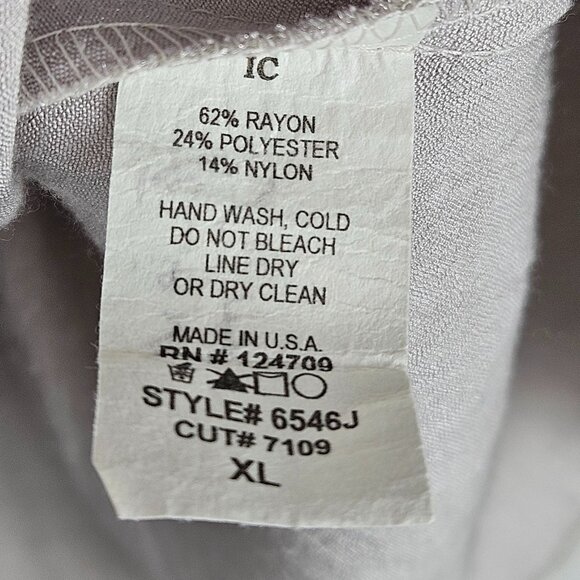 IC by Connie K Asymmetrical Shimmer Top Blouse Size XL Sequin Velvet 80s Style - Picture 7 of 10